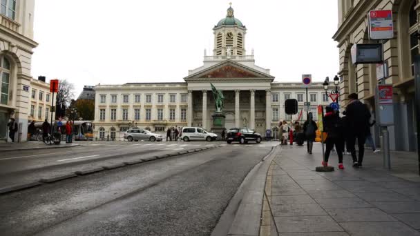 Denkmal für gottfried bouillon — Stockvideo