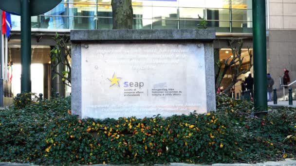 Sociedad de Profesionales de Asuntos Europeos SEAP — Vídeo de stock