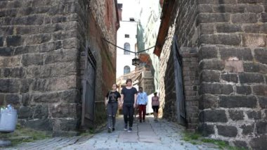 sonbahar yaprakları bir ağaç üzerinde geliştirir bir rüzgar City Park üzerinde