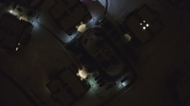 Vue du dessus du parking 