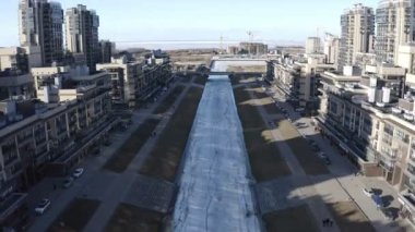 Baltık İnci Denizi Konut Kompleksi yukarıdan Finlandiya Körfezi görünümü