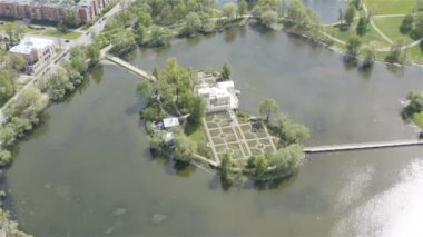 Peterhof Içinde Tsaritsyn adanın üst görünümü
