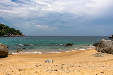 Phuket Tayland - 10 Mayıs 2018: Noi beach Phuket, büyük turizm küçük bir cennetten çok uzakta gizli hazinelerinden biridir