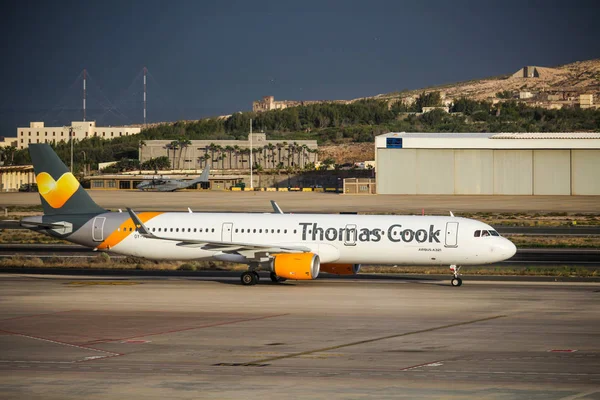 Gran Canaria España Febrero 2017 Thomas Cook Airlines Airbus A321 — Foto de Stock