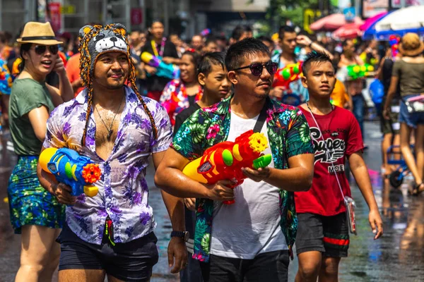 Songkran Nouvel An Thaïlandais Silom Bangkok — Photo