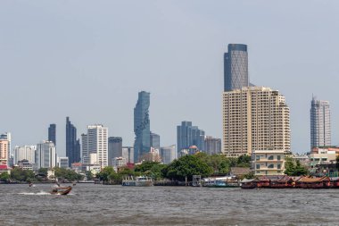 Bangkok Chao Praya Nehri Skyline Tayland