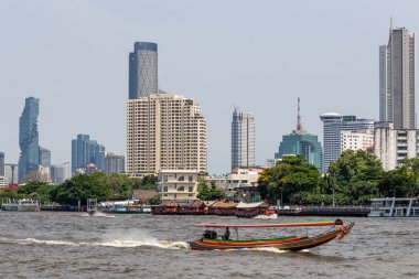 Bangkok Chao Praya Nehri Skyline Tayland