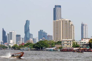Bangkok Chao Praya Nehri Skyline Tayland