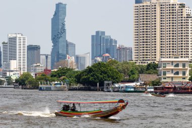 Bangkok Chao Praya Nehri Skyline Tayland