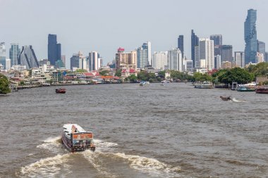 Bangkok Chao Praya Nehri Skyline Tayland