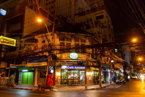 Calles de Bangkok por la noche — Foto de Stock