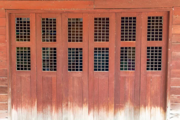 Aged wooden entrance door — Stock Photo, Image