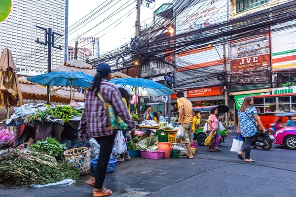 Mercado de verduras Bangkok Tailandia — Foto de Stock