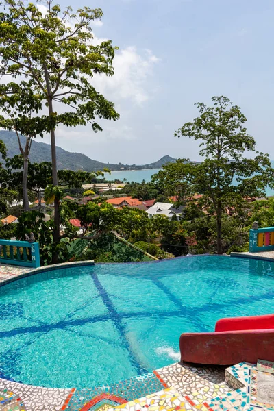 热带无边泳池 泰国 — 图库照片
