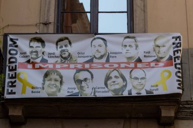 Hapisteki Katalan liderleri için özgürlük Barcelona