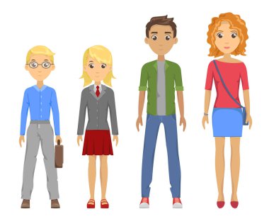 Farklı ırkların öğrencilerin grup