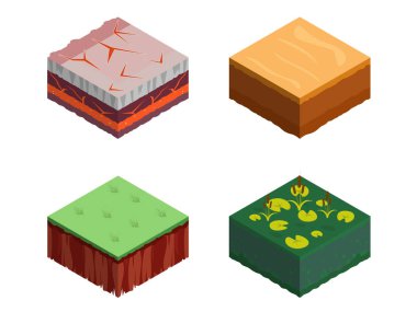 Isometric Toprak Katmanları