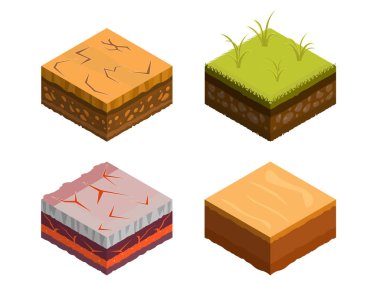 Isometric Toprak Katmanları