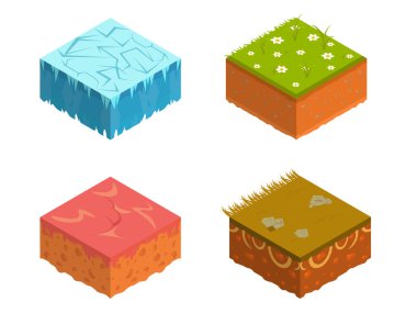Isometric Toprak Katmanları