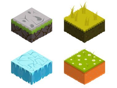 Isometric Toprak Katmanları