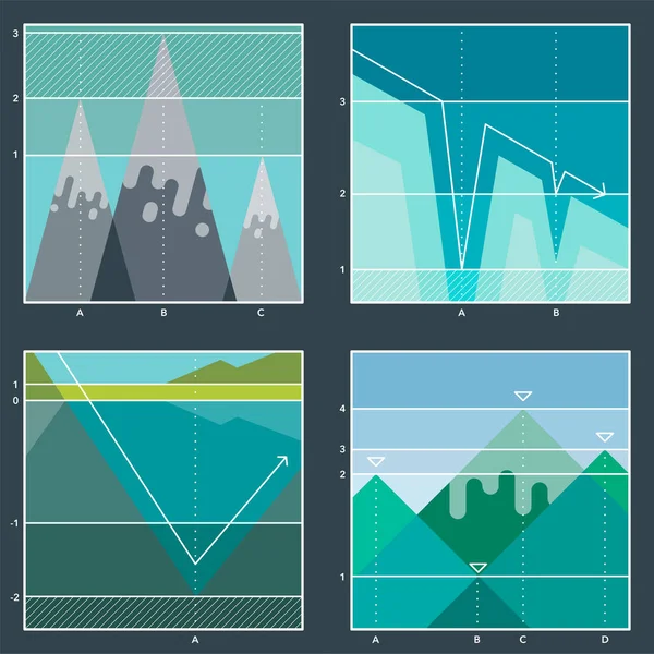 Diagrama de marco infográfico — Vetor de Stock