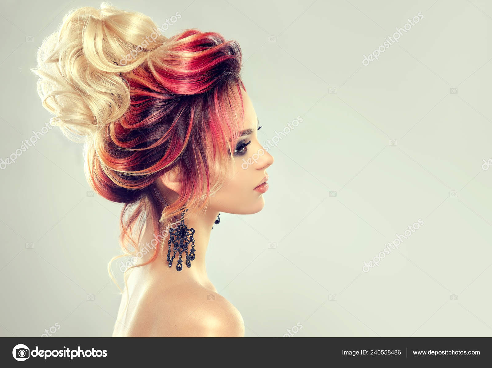 Beautiful Model Girl Elegant Multi Colored Hairstyle Stylish Woman Fashion Stock Photo By C Sofia Zhuravets Beautiful Model Girl Elegant Multi Colored Hairstyle Stylish Woman Fashion Stock Photo By C Sofia Zhuravets
