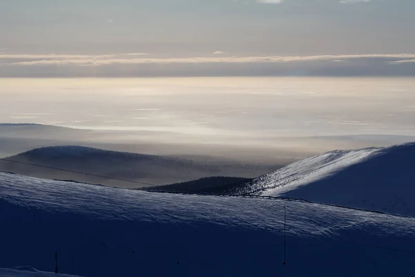 view from the mountain Khibiny, Murmansk region, Russia