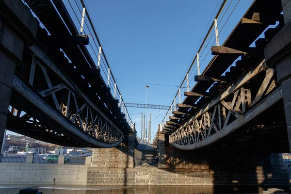 Puente Tsarskoselskiy Sankt Peterburg Rusia — Foto de Stock