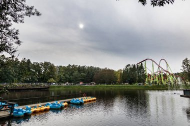 Eğlence Parkı, St Petersburg, Rusya, yaz 2017