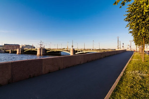 Биржевой Мост Санкт Петербург Россия — стоковое фото
