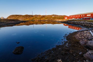 balık fabrikası, Teriberka Köyü, Kola Yarımadası, Rusya Federasyonu