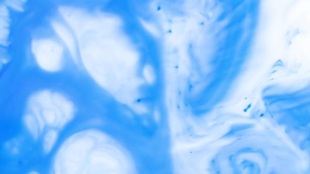 Encre colorée bleue et fond abstrait de nuage de réaction liquide de peinture 