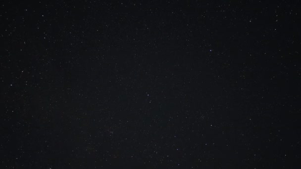 Gwiazdy Tło, Widok na naturę, Timelapse of night Sky — Wideo stockowe