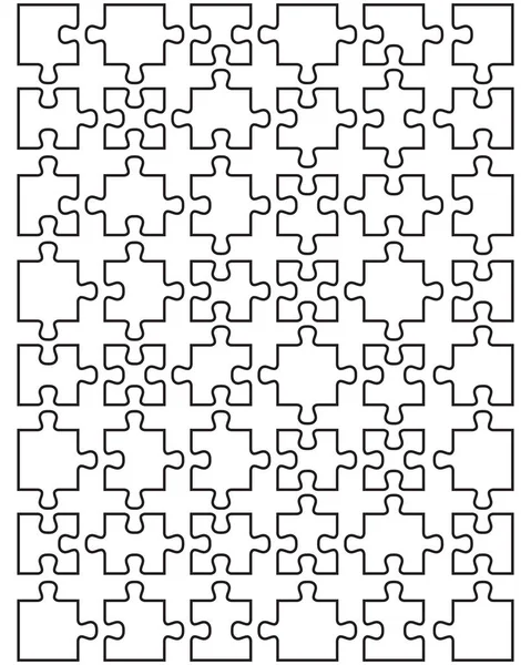 Illustration Pièces Séparées Puzzle Blanc — Image vectorielle