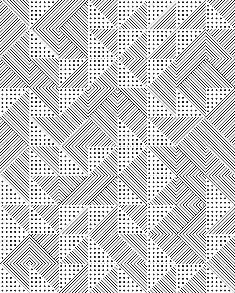 Seamless triangular pattern background, creative design templates