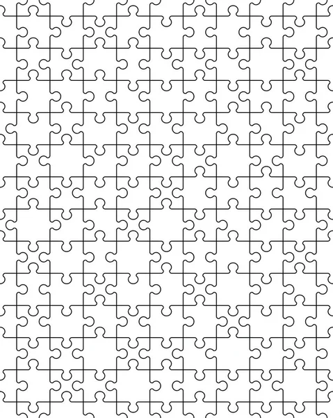 Különálló Darab Fehér Puzzle Varrat Nélküli Ábra — Stock Vector