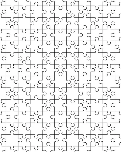 Pezzi Separati Puzzle Bianco Illustrazione Senza Soluzione Continuità — Vettoriale Stock