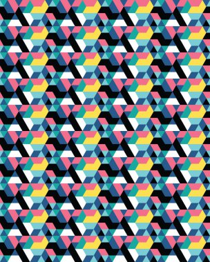 Vektörsüz şablon, modern geometrik arkaplan, tekrarlanan şablon