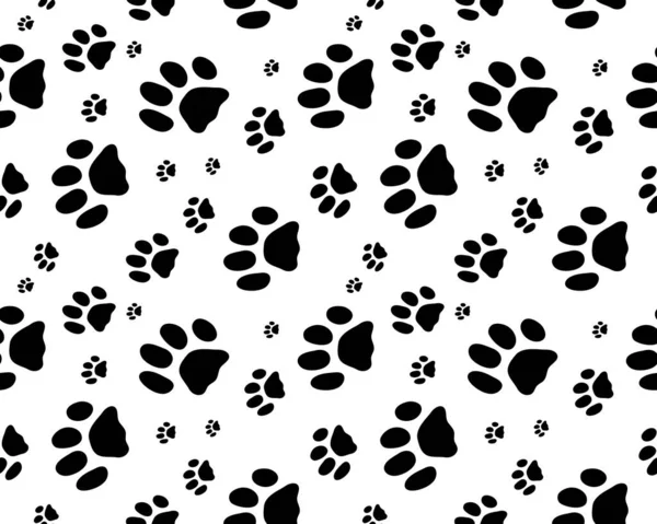 Beyaz bir arka planda köpek patilerinin kusursuz izi.