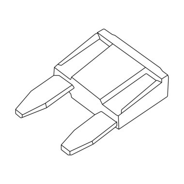 Elektrik güvenlik aygıtı vektör illüstrasyon tasarımı füzyonu