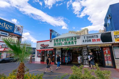 Las Vegas, Nevada - 28 Mayıs 2018: Las Vegas Boulevard toplayan