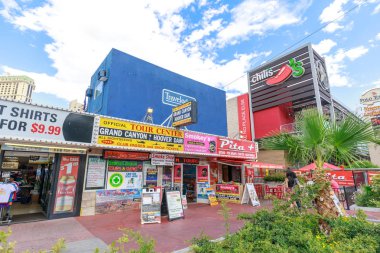 Las Vegas, Nevada - 28 Mayıs 2018: Las Vegas Boulevard toplayan