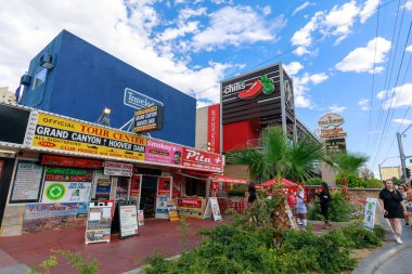 Las Vegas, Nevada - 28 Mayıs 2018: Las Vegas Boulevard toplayan