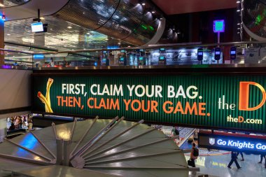 Las Vegas, Nevada - 26 Mayıs 2018: Mccarran Uluslararası Havaalanı Las Vegas tabelaya hoş geldiniz