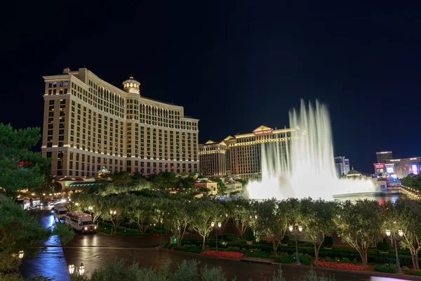 Las Vegas Nevada Maio 2018 Bellagio Hotel Cassino Noite Las — Fotografia de Stock