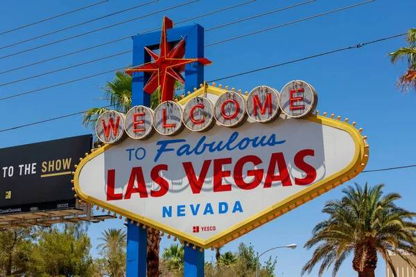 Las Vegas Nevada May 2018 Welcome Fabulous Las Vegas Sign — Stock Photo, Image