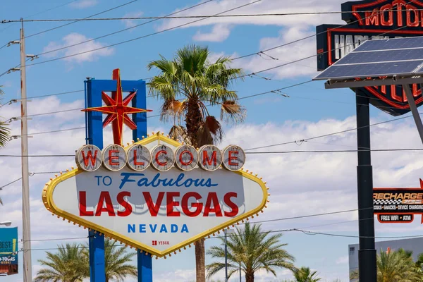 Las Vegas Nevada May 2018 Welcome Fabulous Las Vegas Sign — Stock Photo, Image