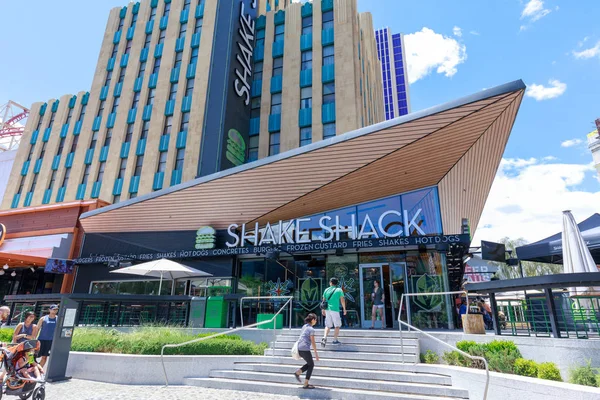 Las Vegas, Nevada - 28 Mayıs 2018: Shake Shack Restoran, Las Vegas Boulevard, Nevada, Amerika Birleşik Devletleri