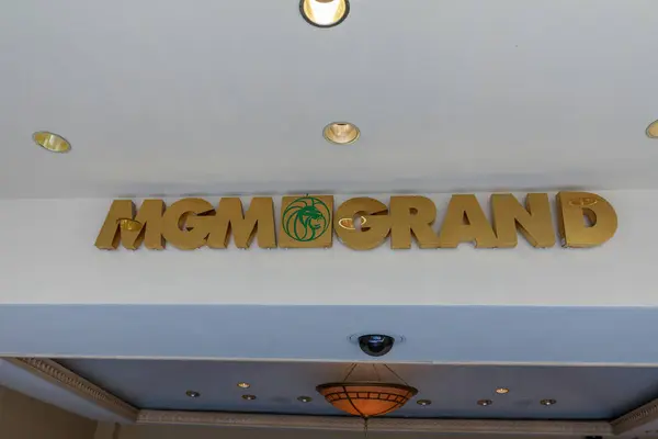 Las Vegas Nevada Mayıs 2018 Mgm Grand Altın — Stok fotoğraf