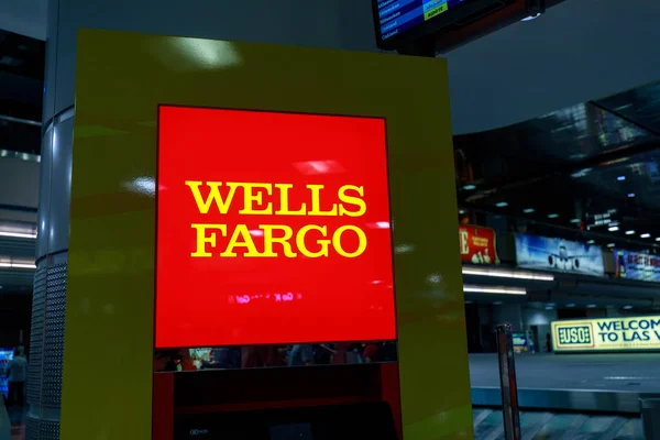 Las Vegas Nevada Mei 2018 Tanda Tangan Wells Fargo Bandar — Stok Foto